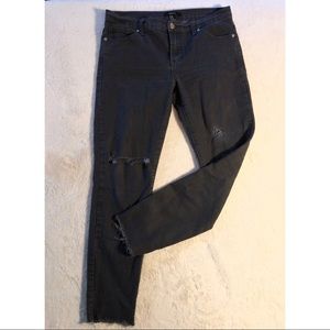 Distressed Black Jeans